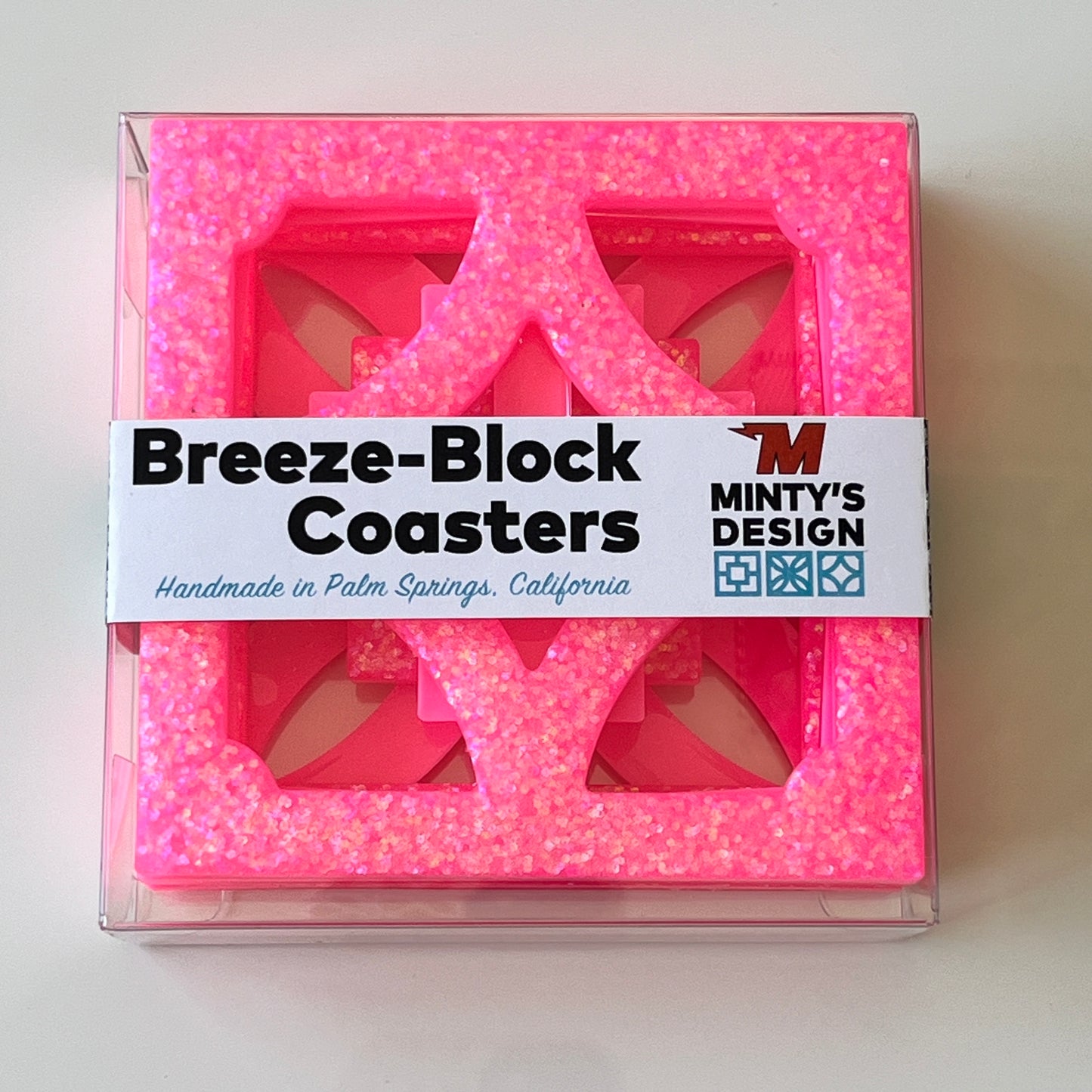Breeze-Block beverage coasters