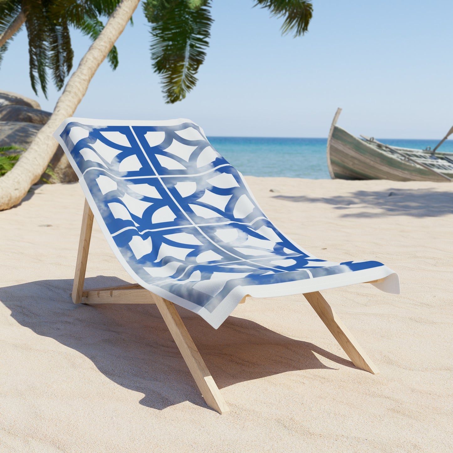 "Sky" Breeze Block Beach Towel - Minty's Design