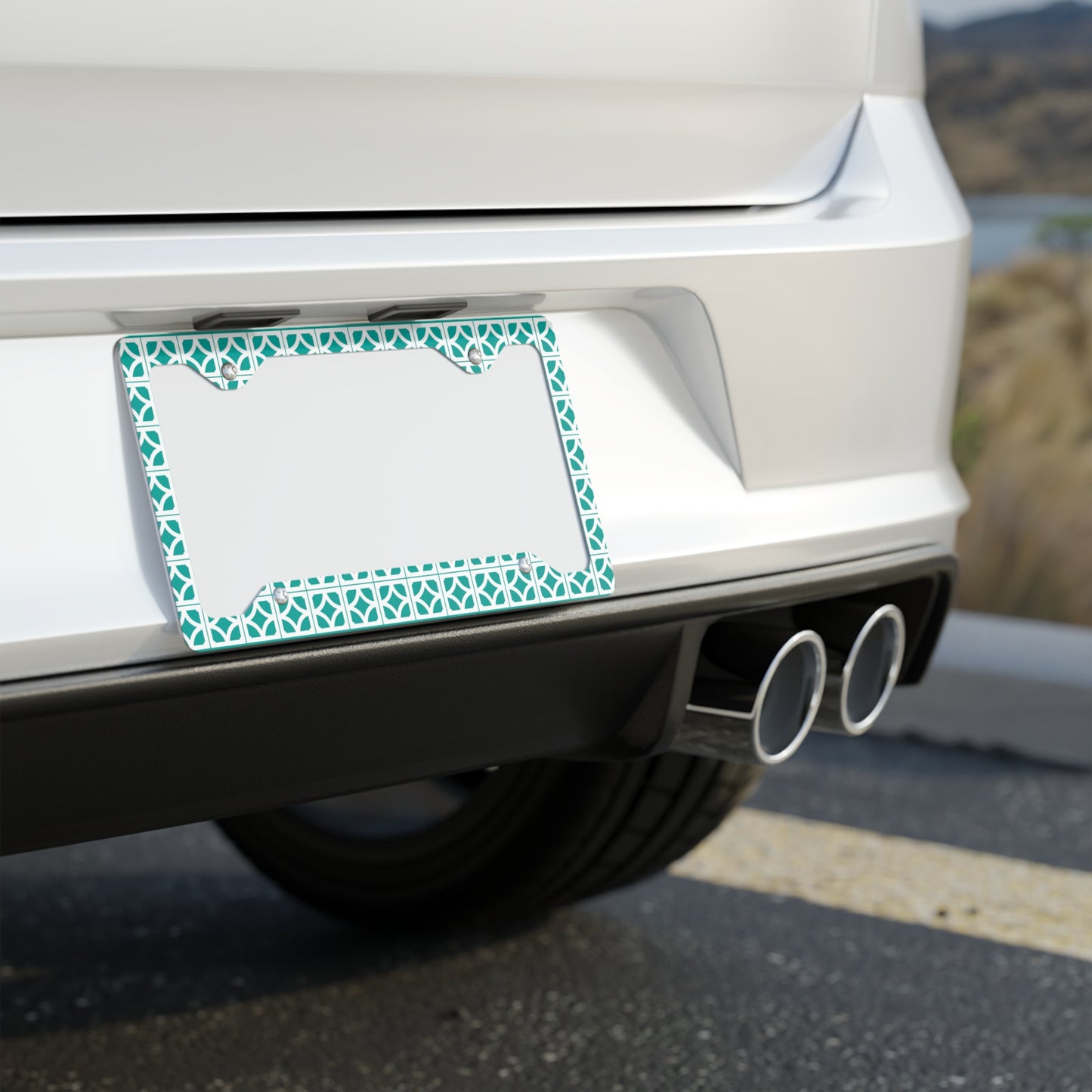 Breeze Block License Plate Frame