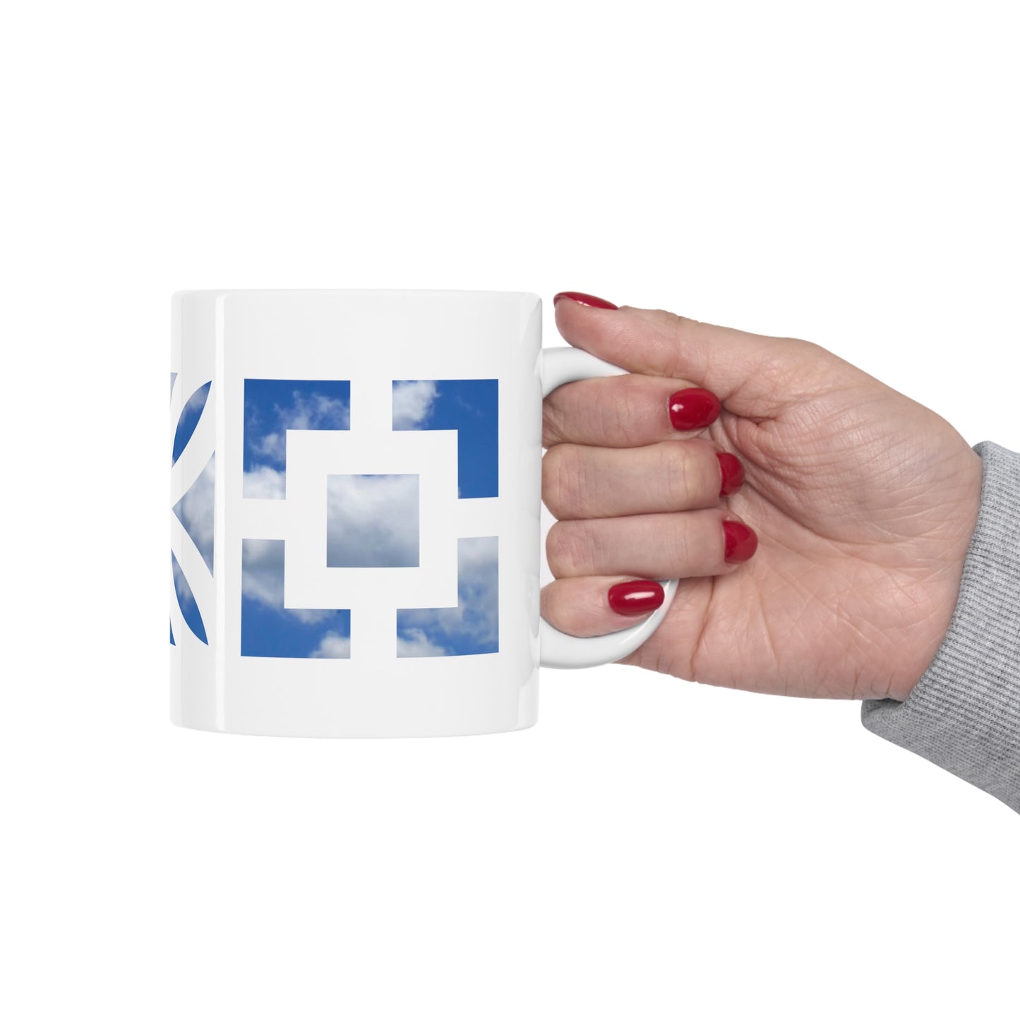 "Sky" Ceramic Mug 11oz - Minty's Design