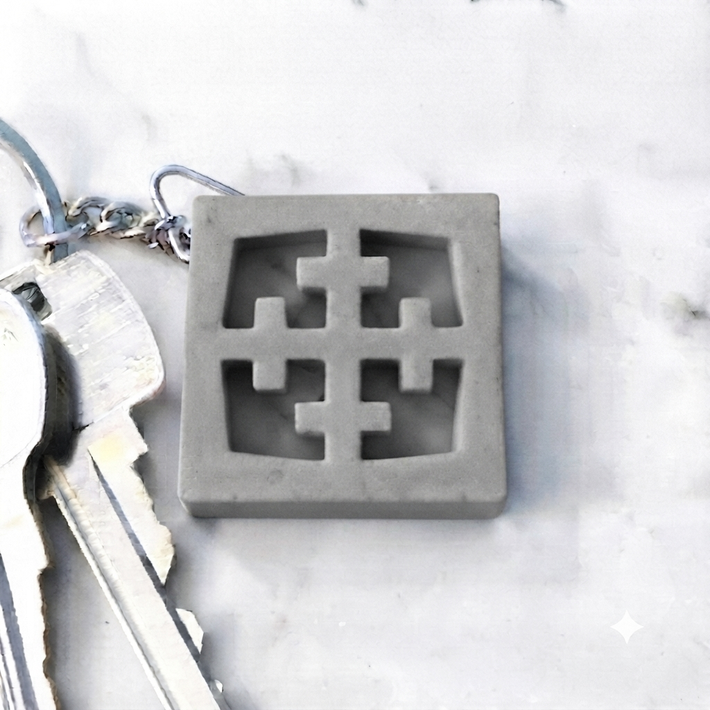 Breeze-Block Keychain - "Maltese” (WS)