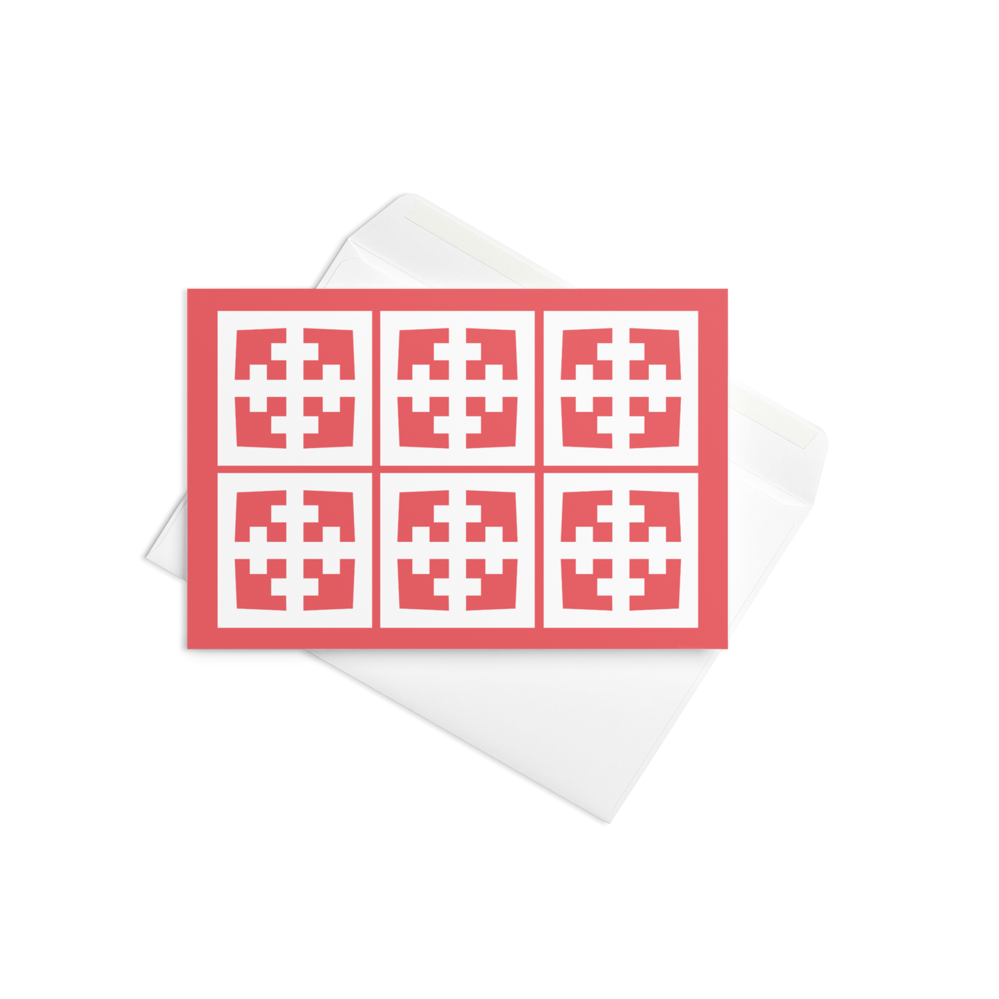 Maltese breeze block note card (custom color)