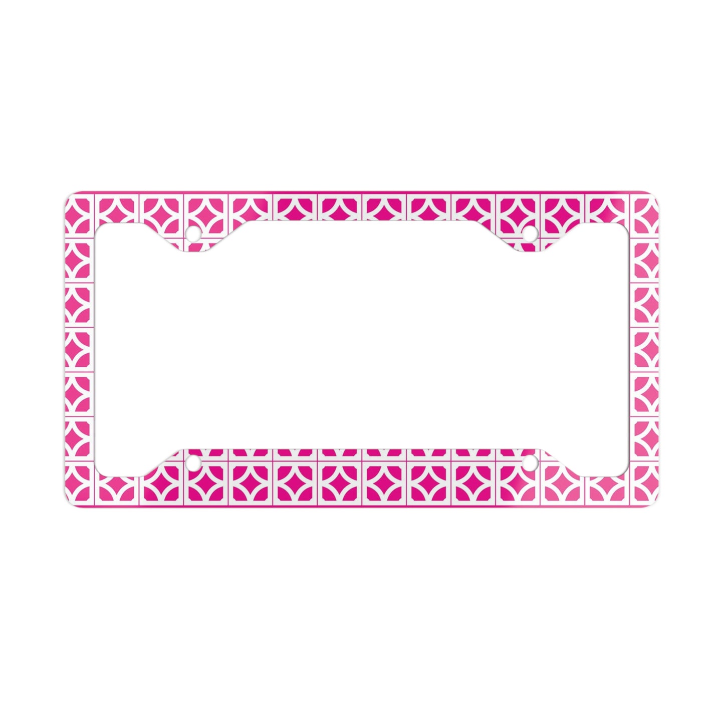 Breeze Block License Plate Frame - Pink