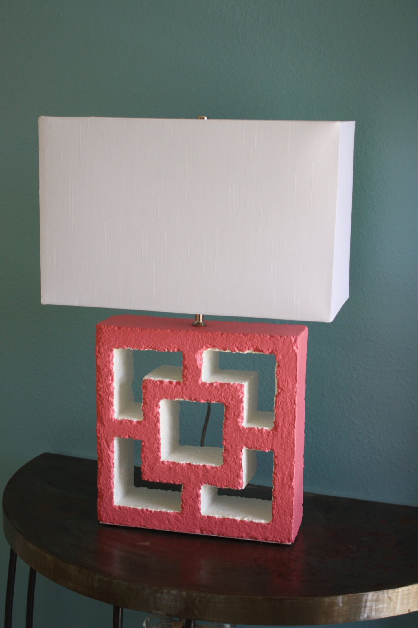 Breeze-Block Table Lamp