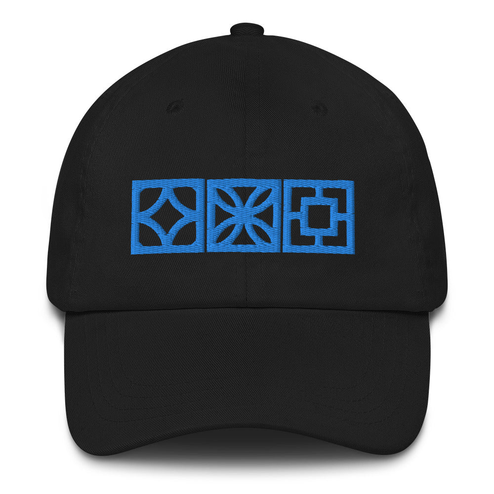 "Triple Play" Cap - Blue Blocks