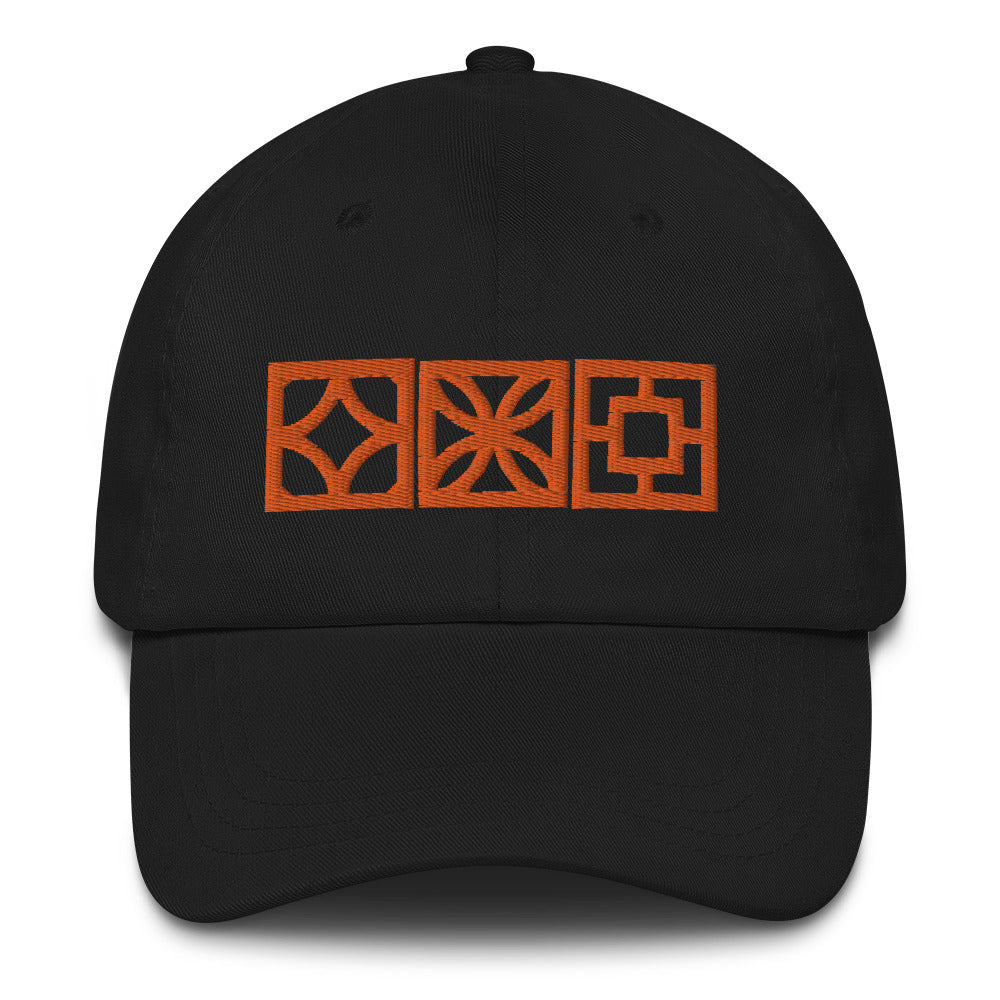 "Triple Play" Cap - Orange Blocks