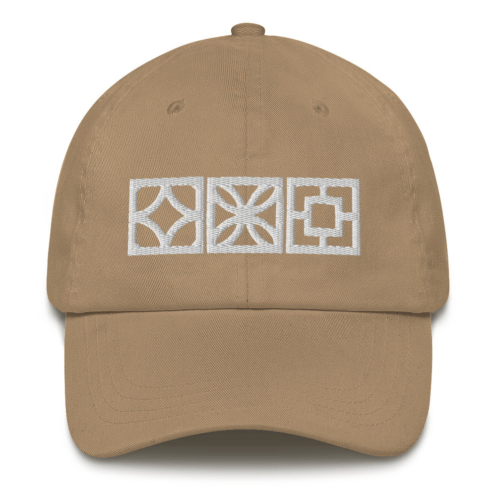 "Triple Play" Cap - White Blocks
