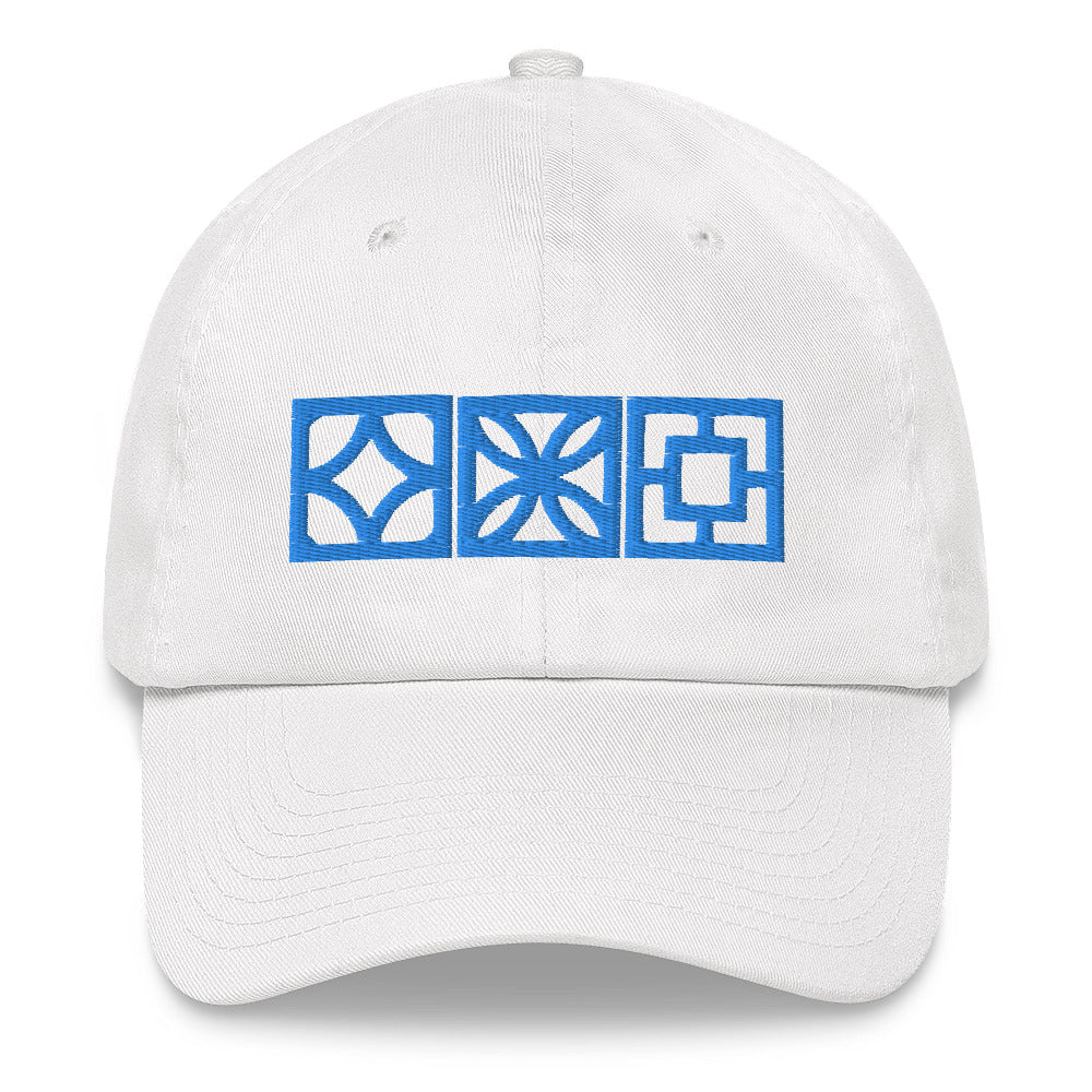 "Triple Play" Cap - Blue Blocks