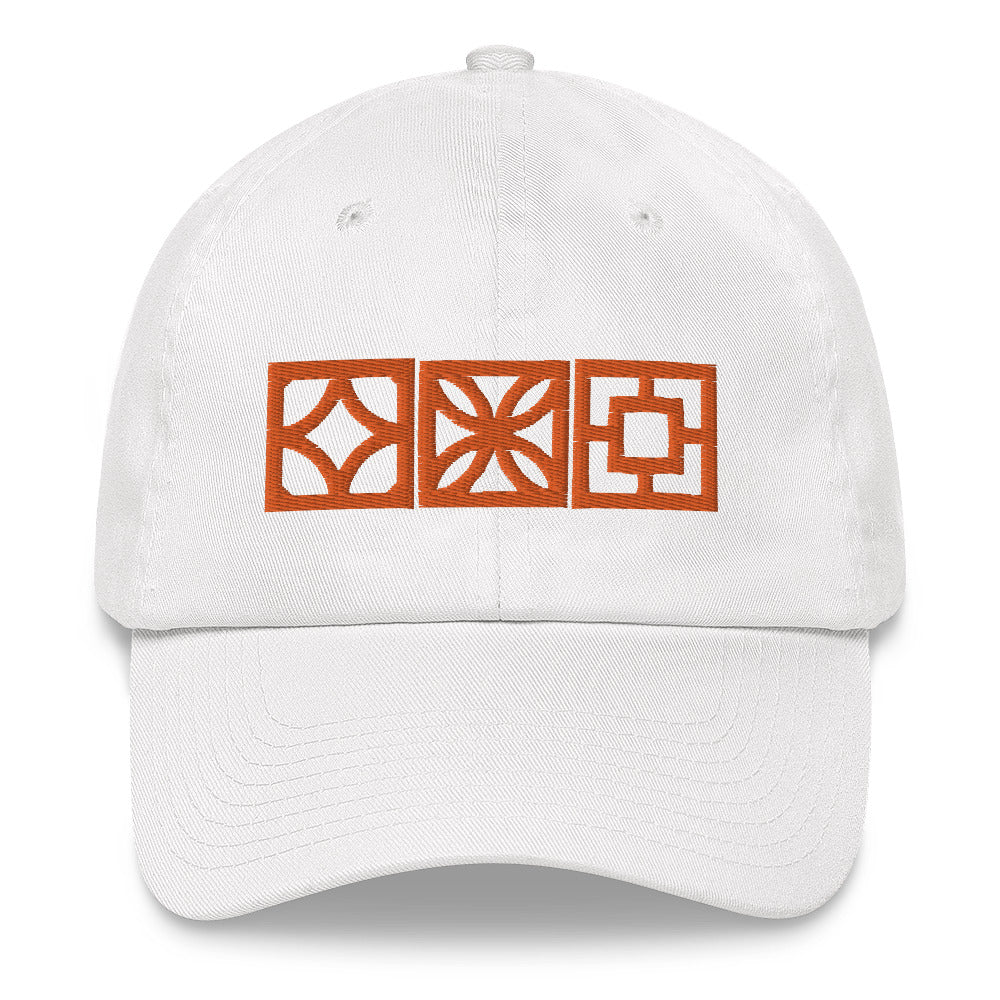 "Triple Play" Cap - Orange Blocks