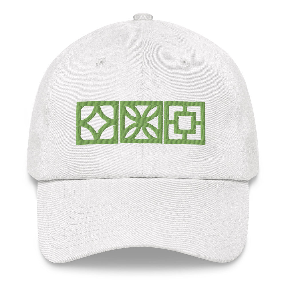 "Triple Play" Cap- Green Blocks