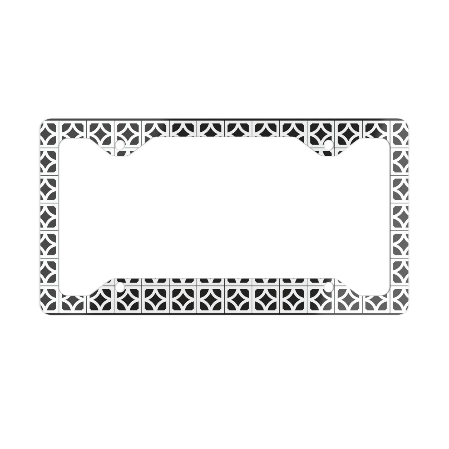 Breeze Block License Plate Frame - Black