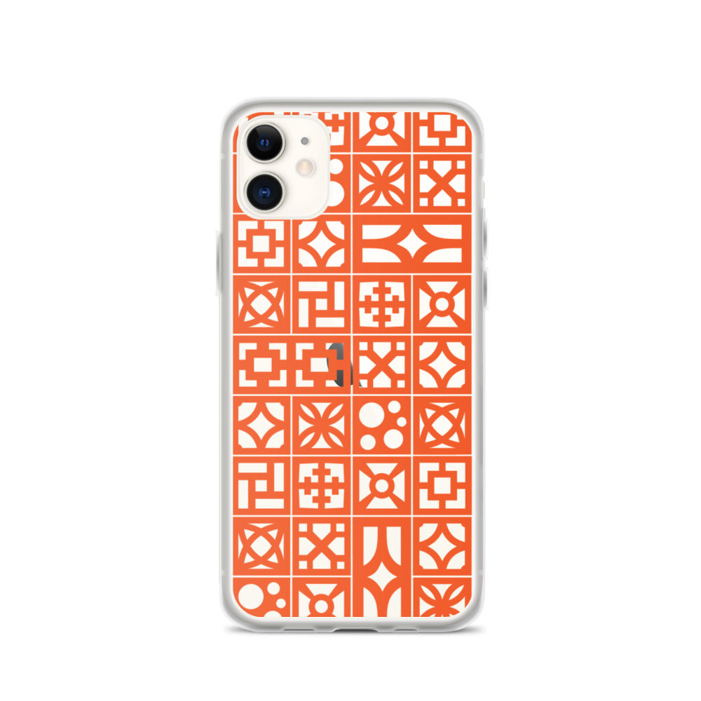 iPhone Orange Breeze Blocks "Pattern" Case