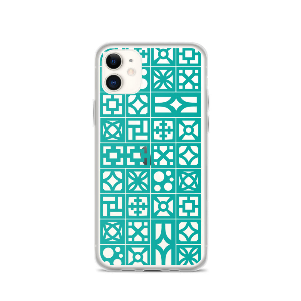 iPhone Aqua Breeze Blocks "Pattern" Case