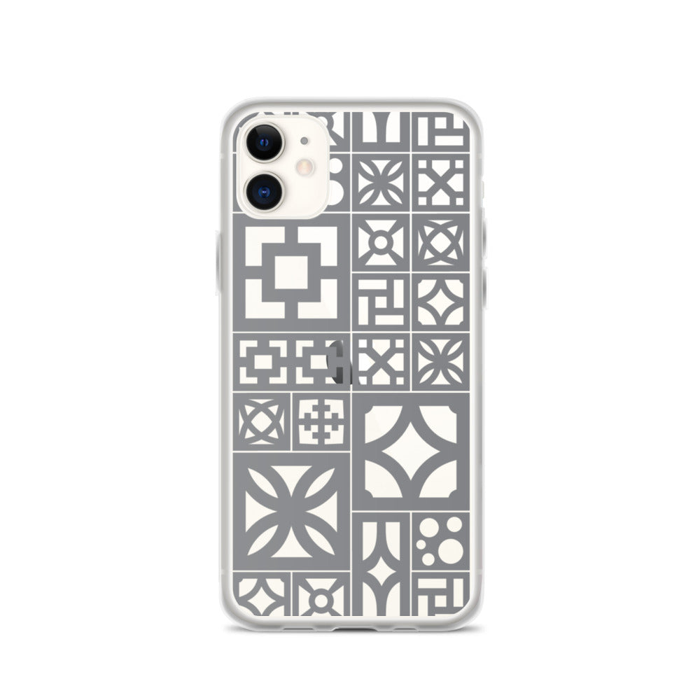 iPhone Grey Breeze Blocks "Motif" Case