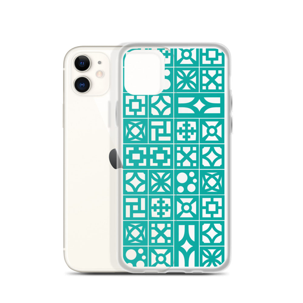 iPhone Aqua Breeze Blocks "Pattern" Case