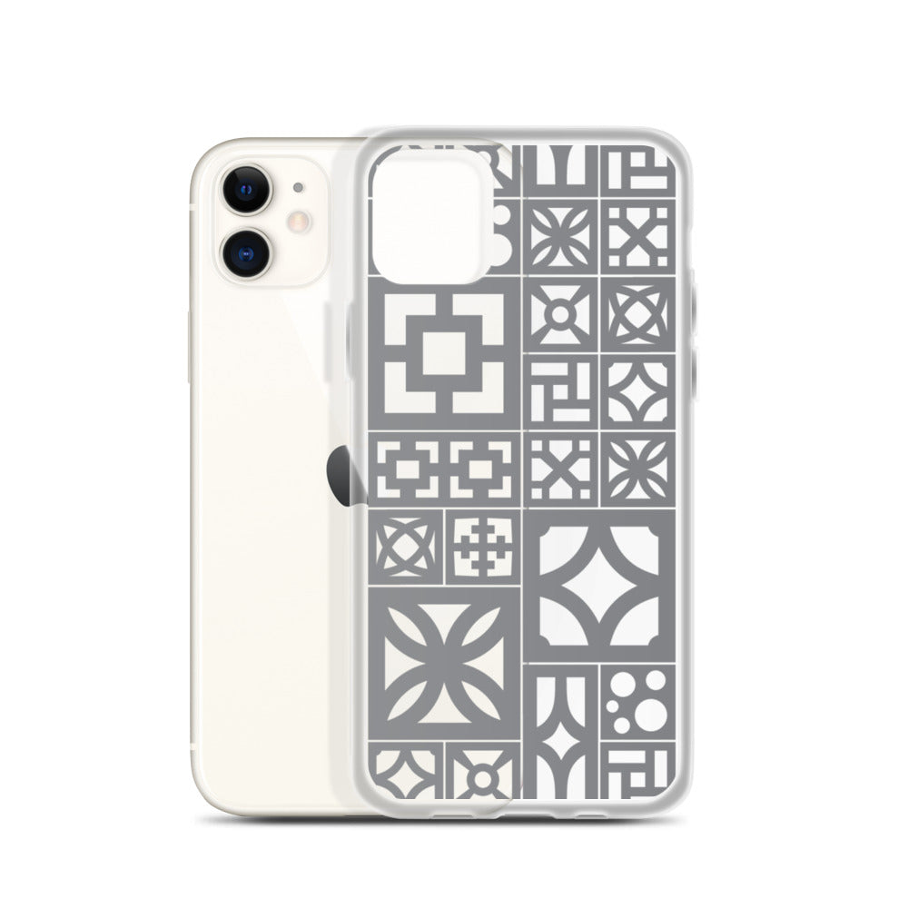 iPhone Grey Breeze Blocks "Motif" Case