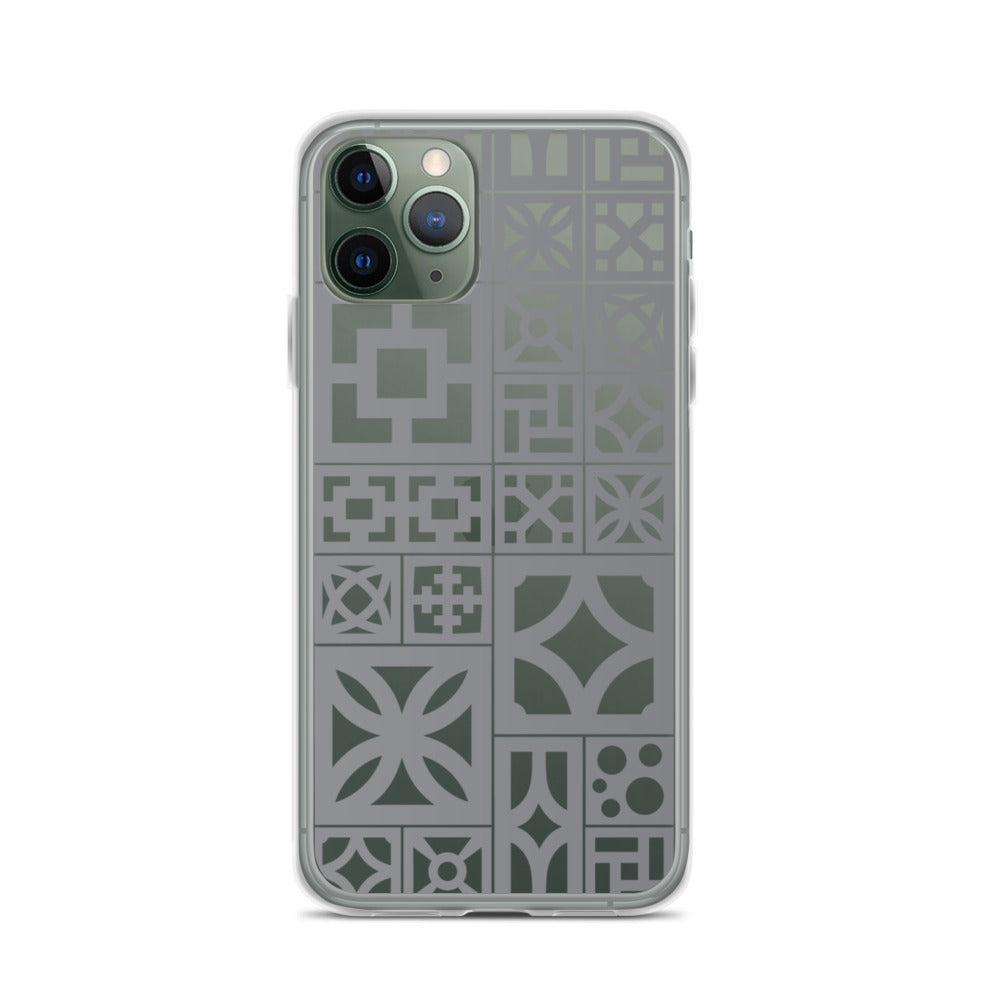 iPhone Grey Breeze Blocks "Motif" Case