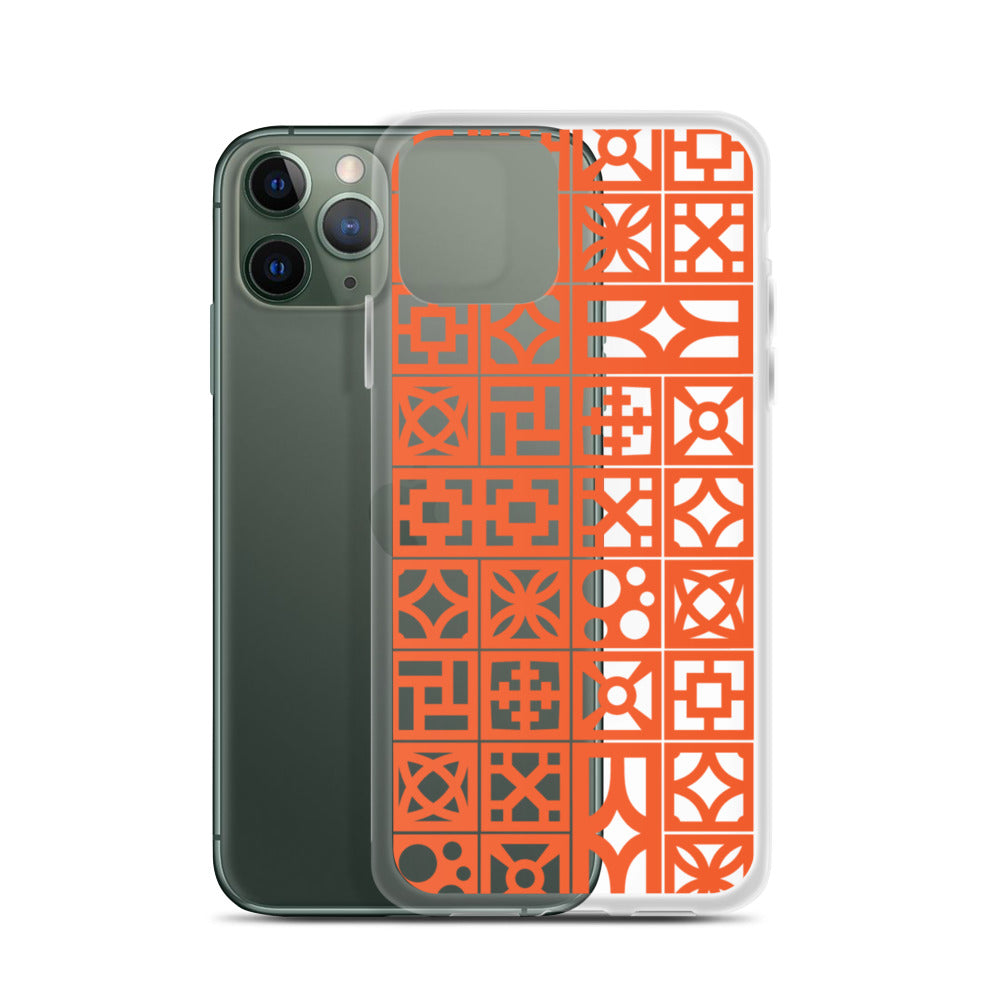 iPhone Orange Breeze Blocks "Pattern" Case