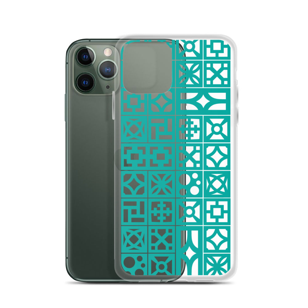 iPhone Aqua Breeze Blocks "Pattern" Case
