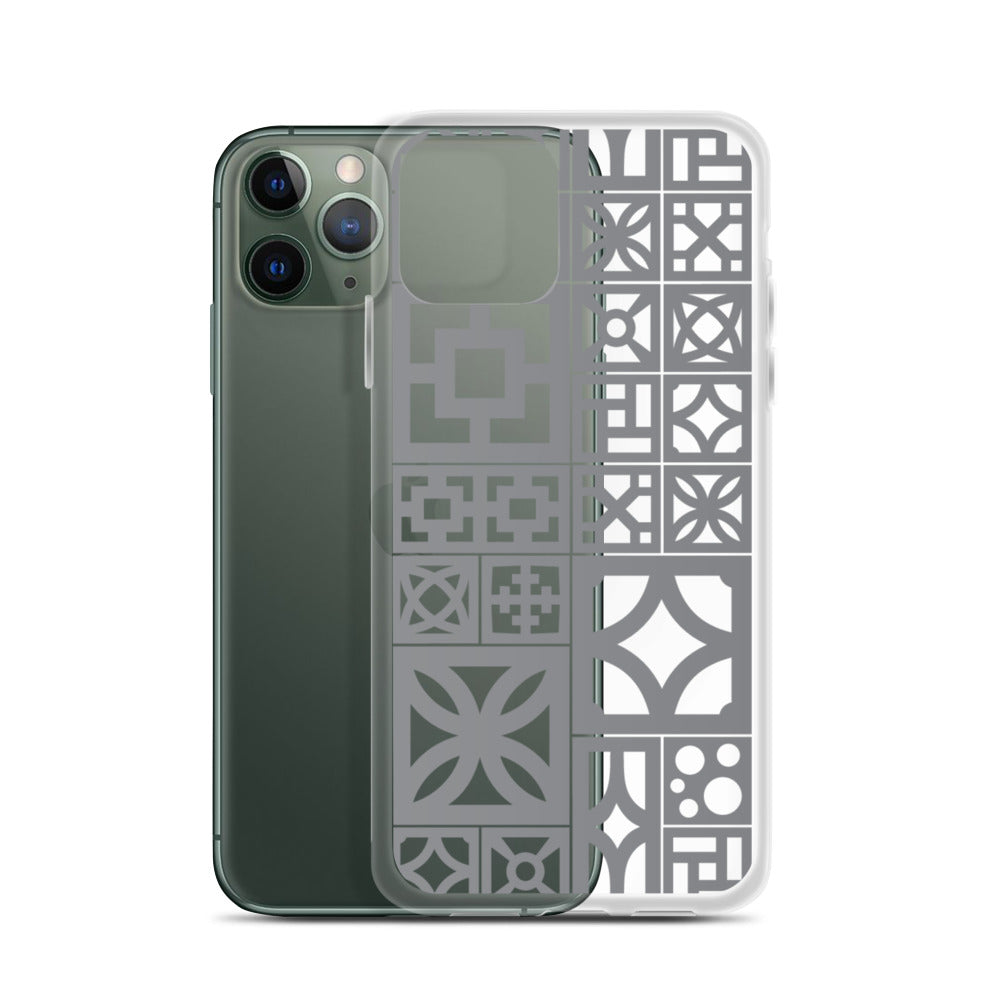 iPhone Grey Breeze Blocks "Motif" Case