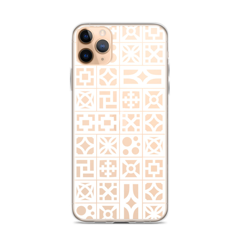 iPhone White Breeze Blocks "Pattern" Case