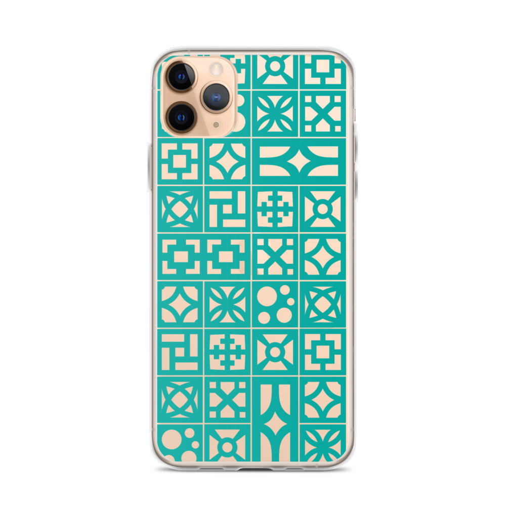 iPhone Aqua Breeze Blocks "Pattern" Case