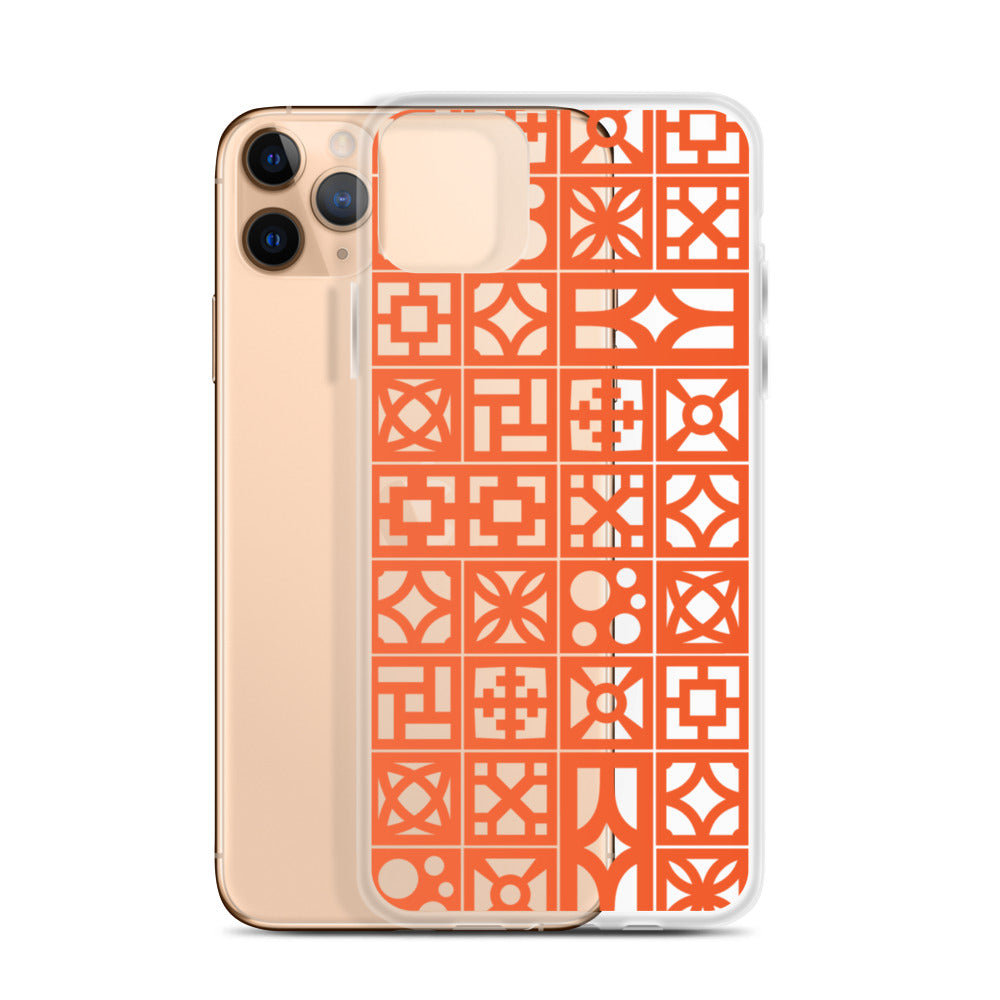 iPhone Orange Breeze Blocks "Pattern" Case