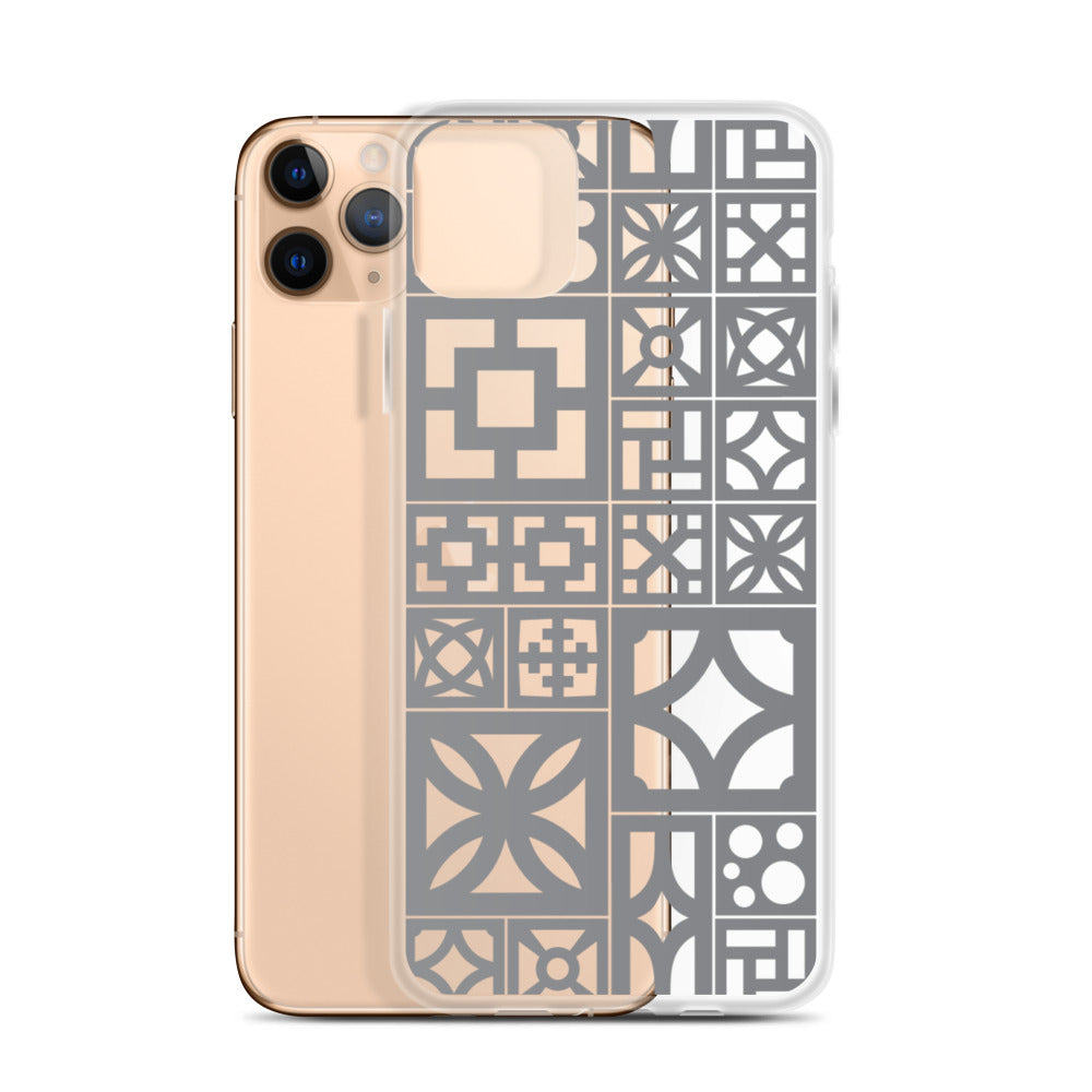 iPhone Grey Breeze Blocks "Motif" Case