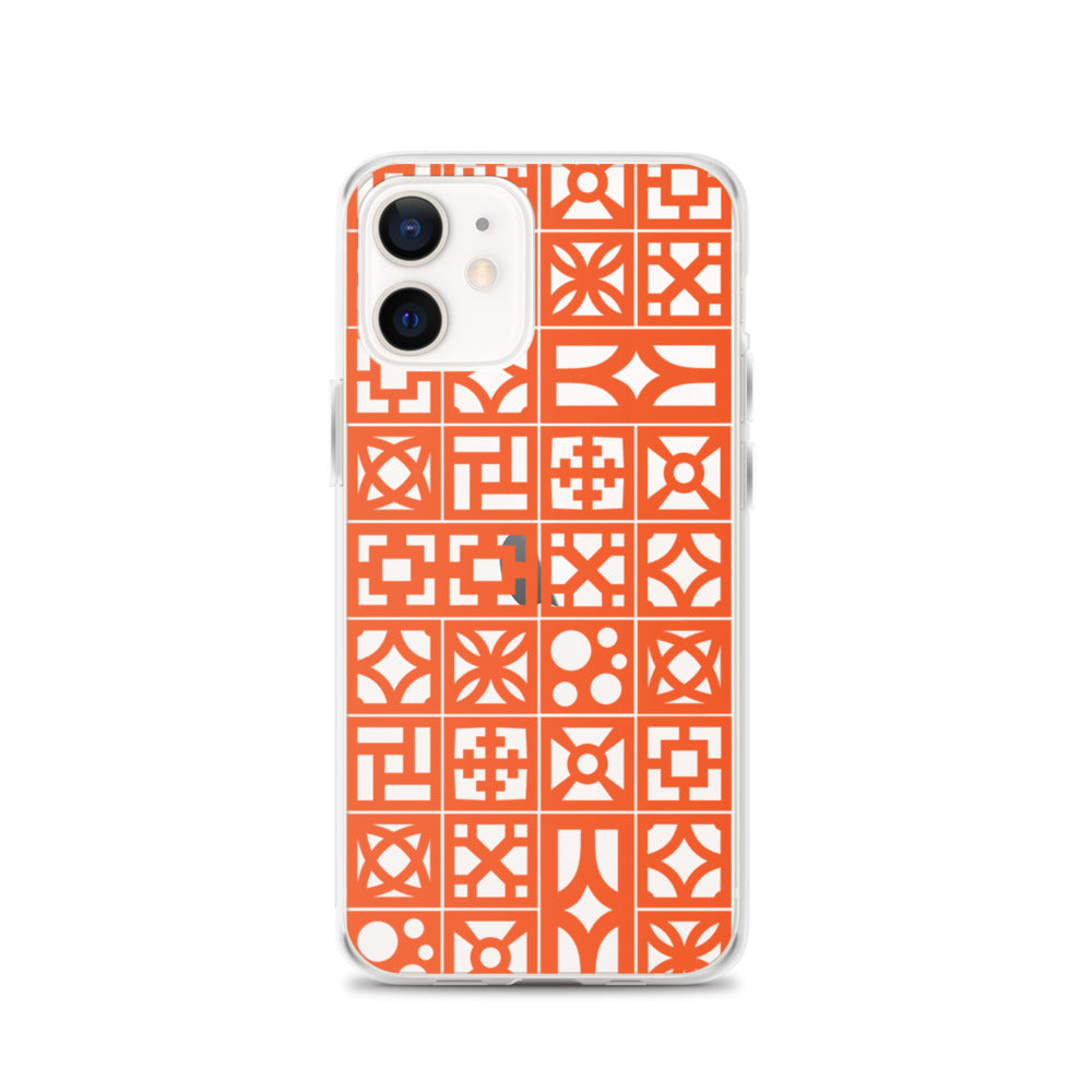 iPhone Orange Breeze Blocks "Pattern" Case