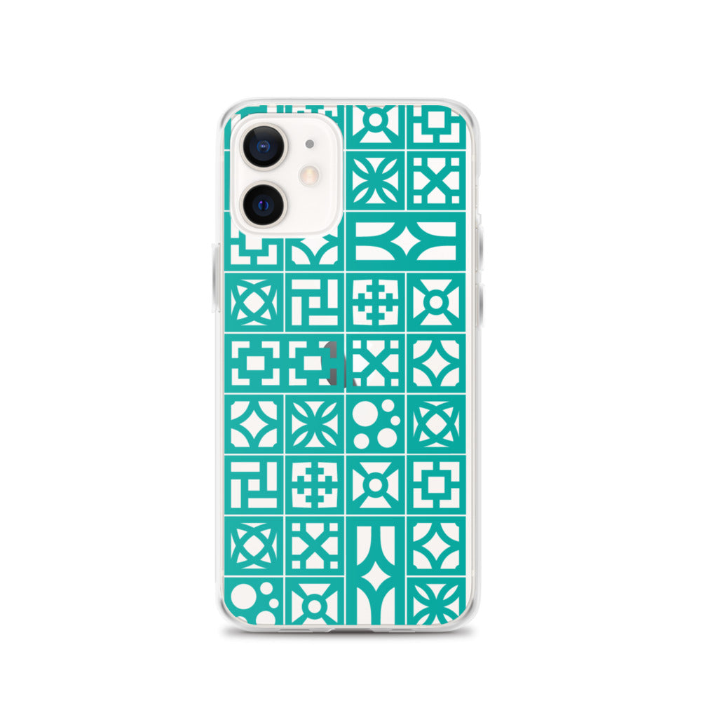 iPhone Aqua Breeze Blocks "Pattern" Case