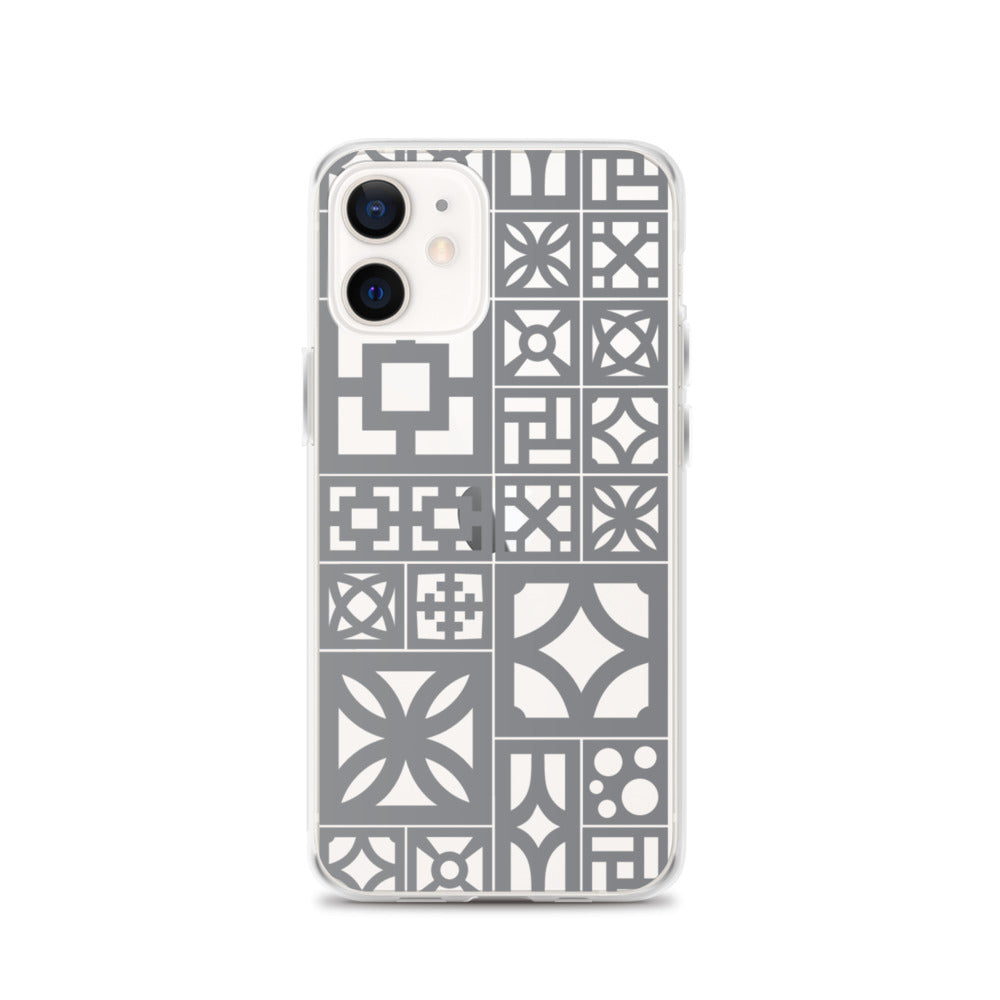 iPhone Grey Breeze Blocks "Motif" Case