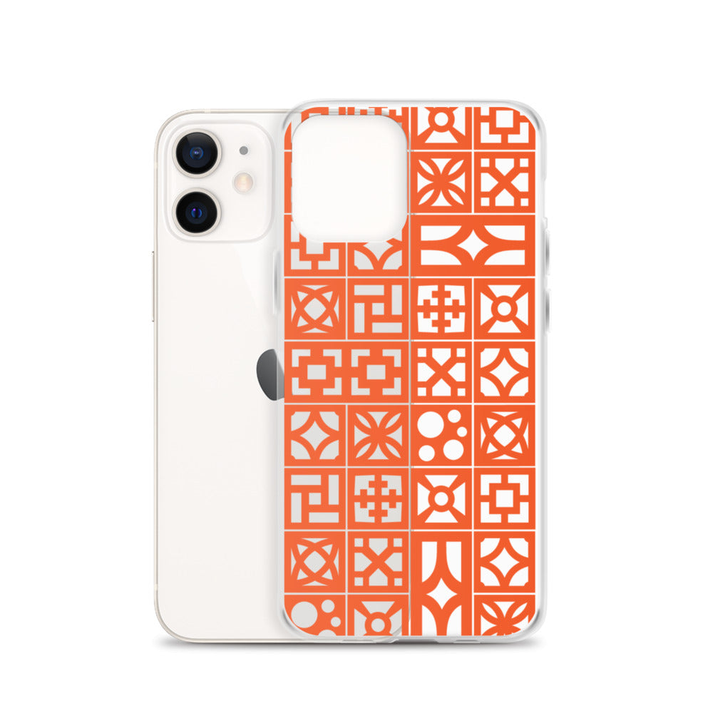 iPhone Orange Breeze Blocks "Pattern" Case