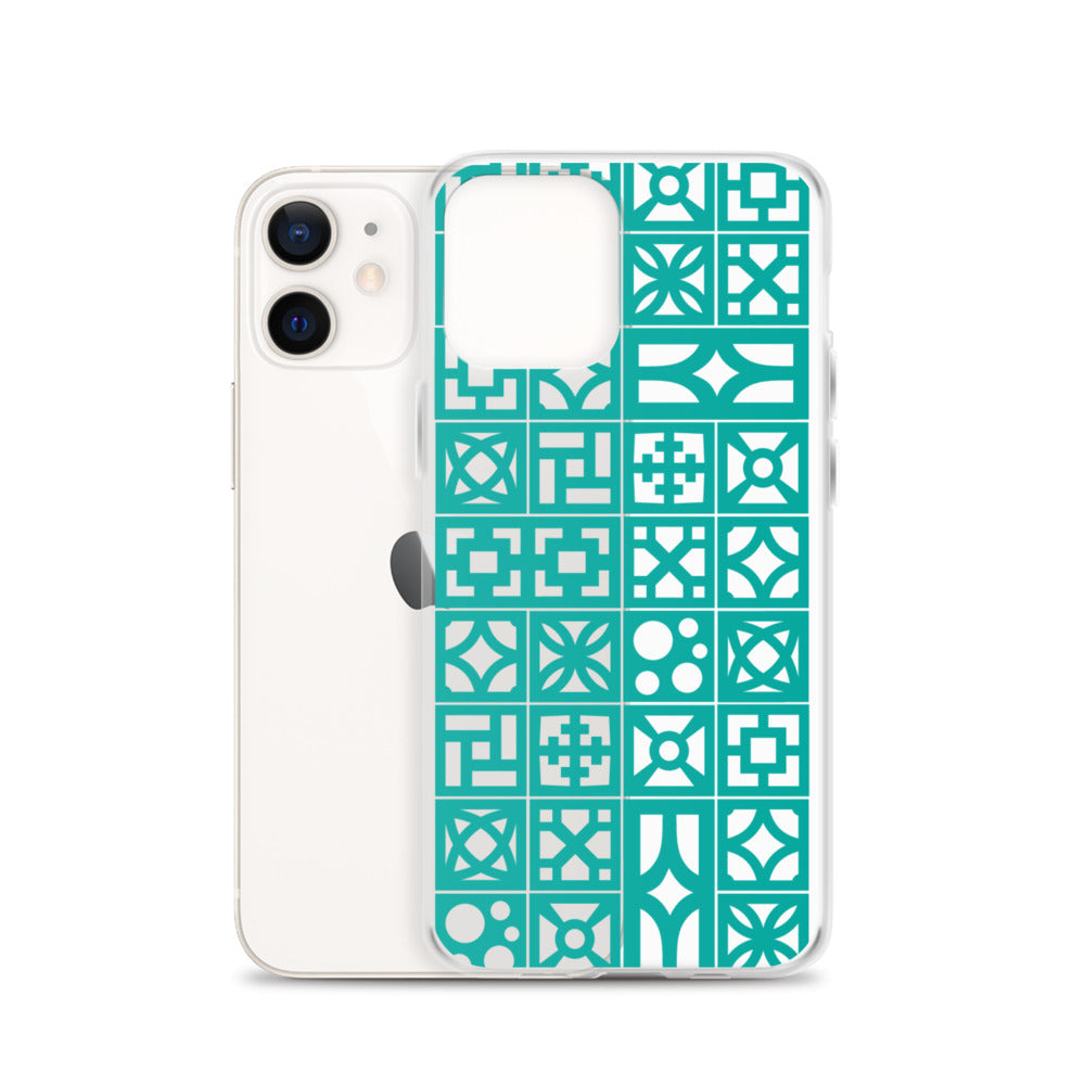 iPhone Aqua Breeze Blocks "Pattern" Case