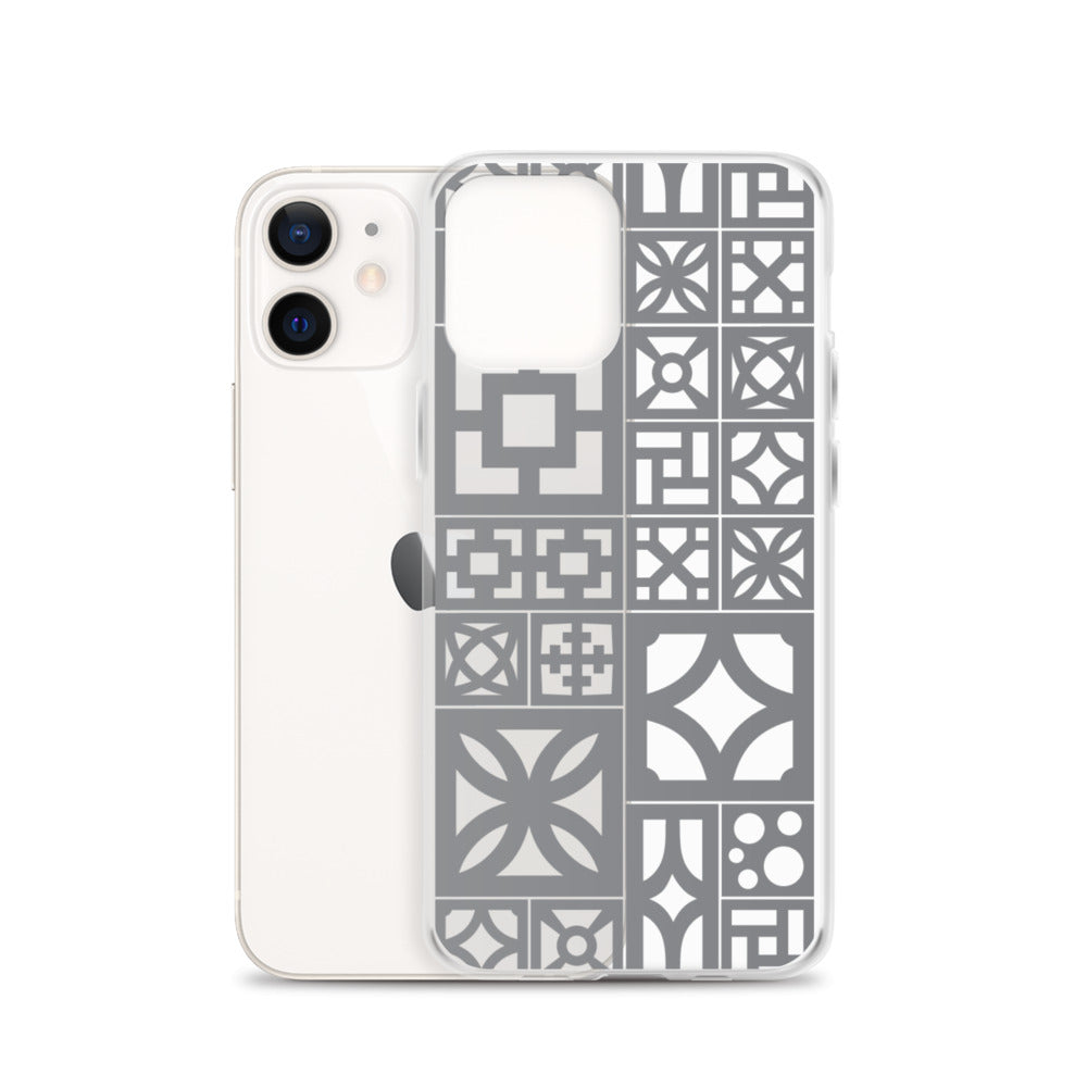 iPhone Grey Breeze Blocks "Motif" Case
