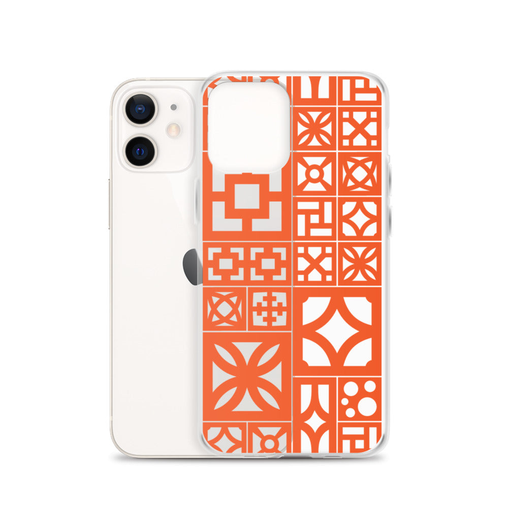 iPhone Orange Breeze Blocks "Motif" Case