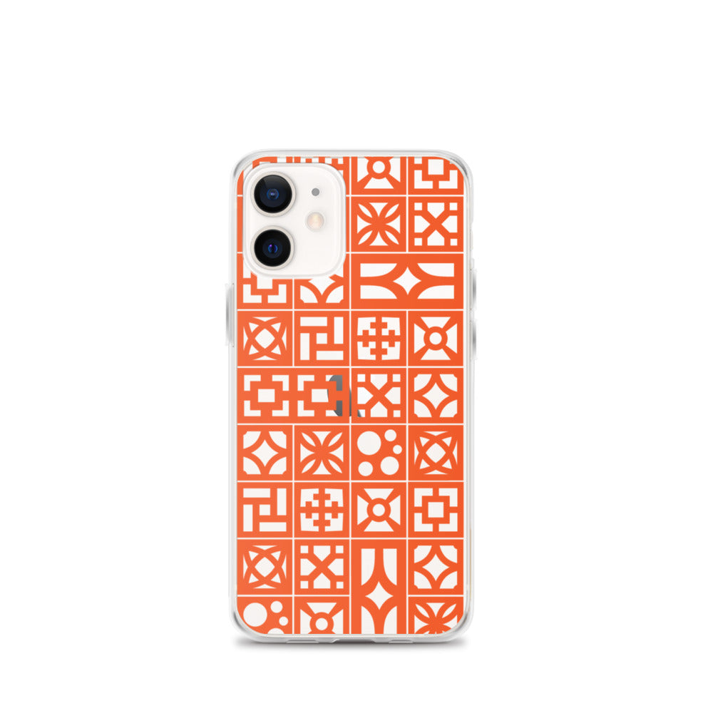 iPhone Orange Breeze Blocks "Pattern" Case