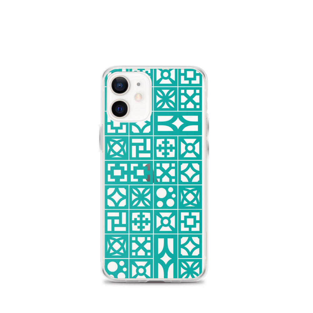 iPhone Aqua Breeze Blocks "Pattern" Case