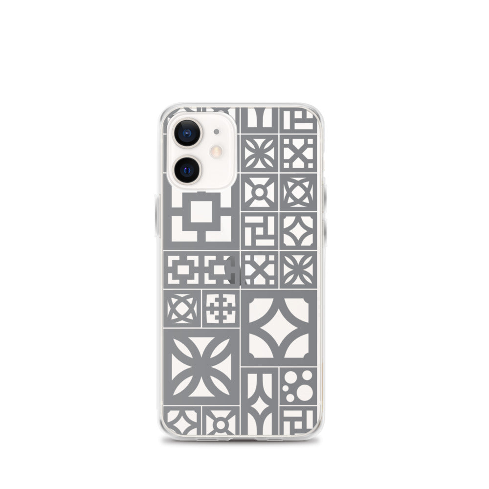 iPhone Grey Breeze Blocks "Motif" Case