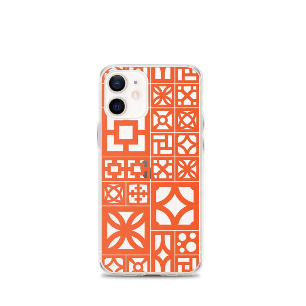 iPhone Orange Breeze Blocks "Motif" Case