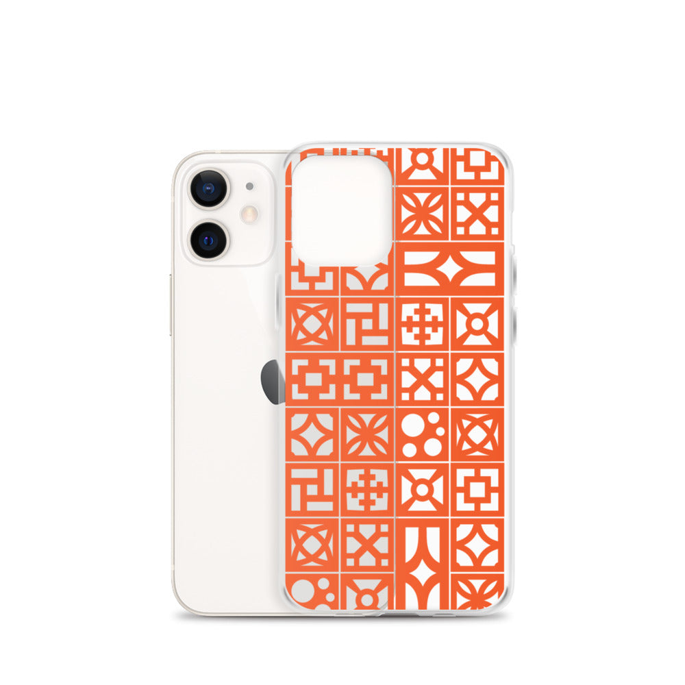 iPhone Orange Breeze Blocks "Pattern" Case