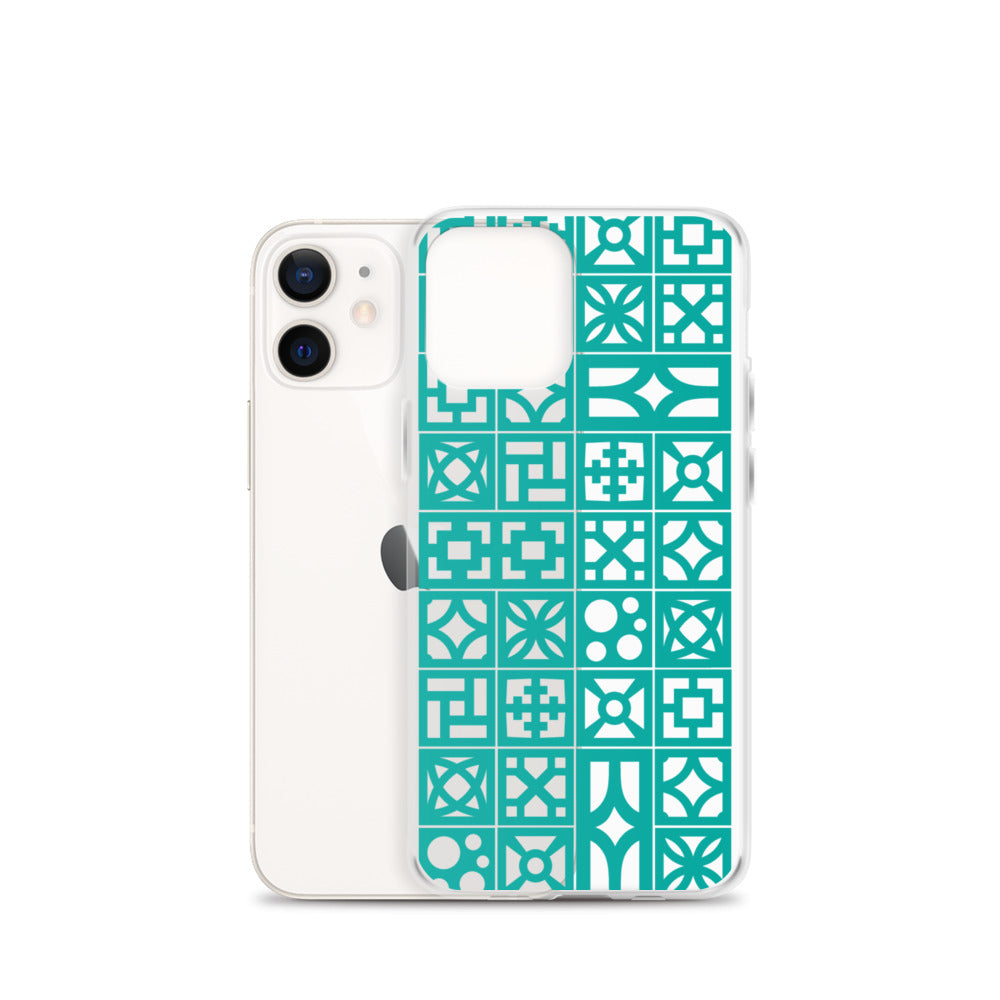 iPhone Aqua Breeze Blocks "Pattern" Case
