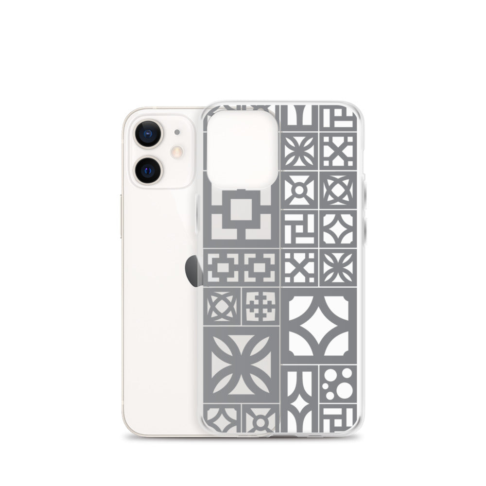 iPhone Grey Breeze Blocks "Motif" Case