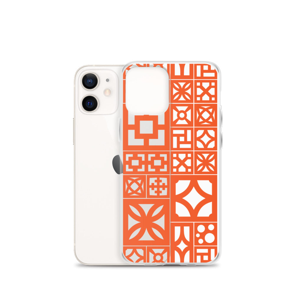 iPhone Orange Breeze Blocks "Motif" Case