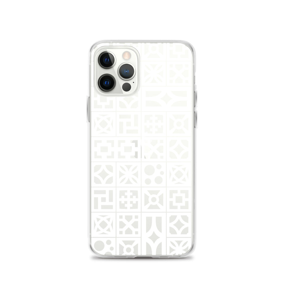 iPhone White Breeze Blocks "Pattern" Case