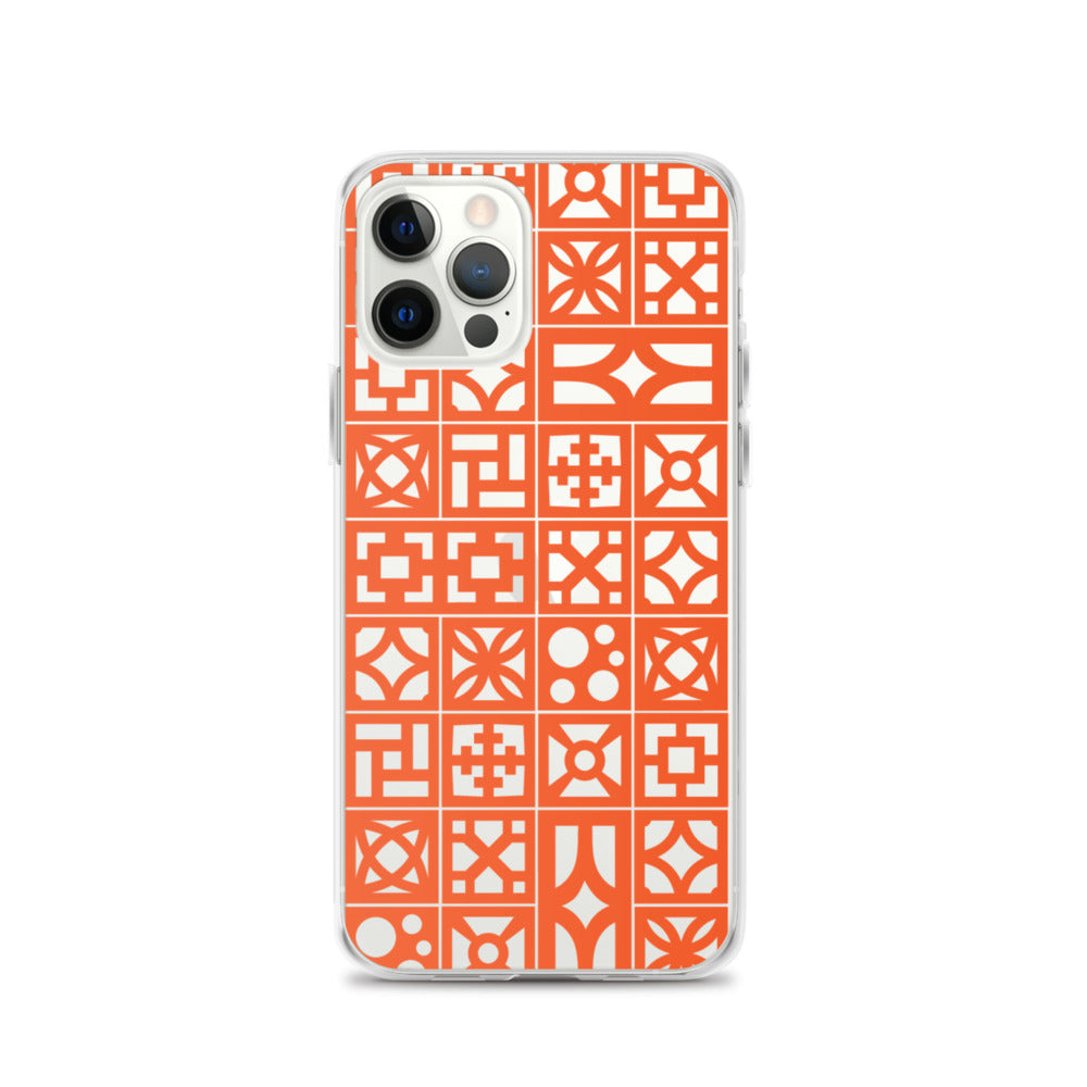 iPhone Orange Breeze Blocks "Pattern" Case