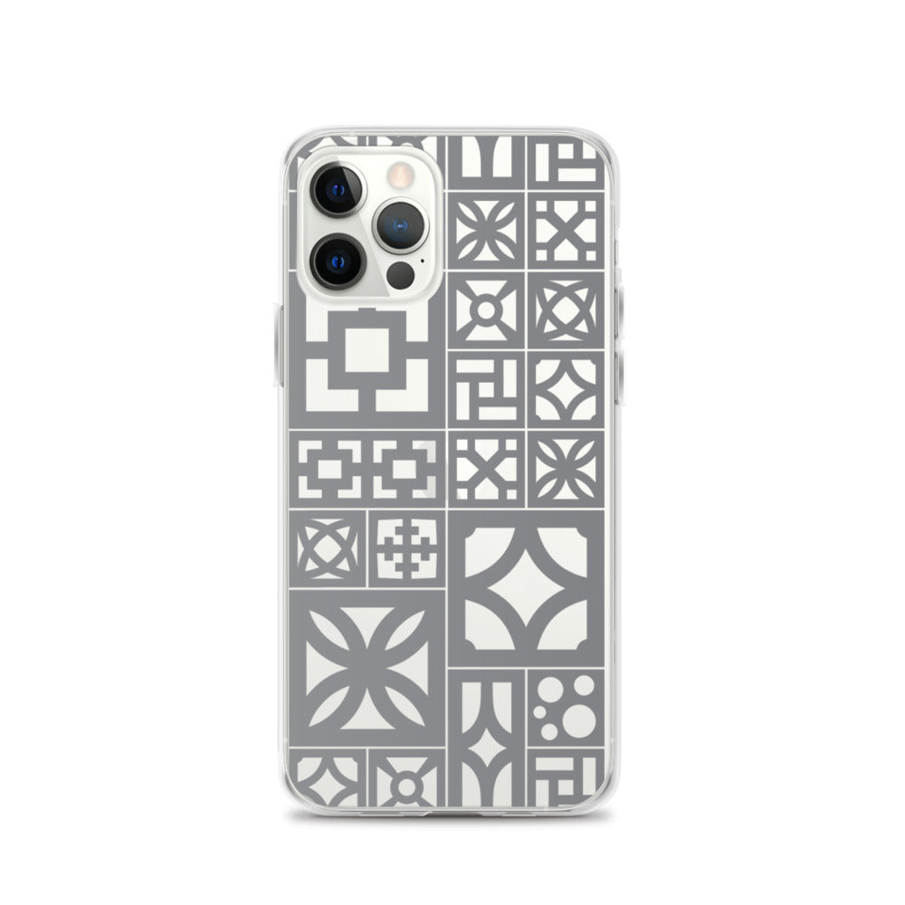 iPhone Grey Breeze Blocks "Motif" Case