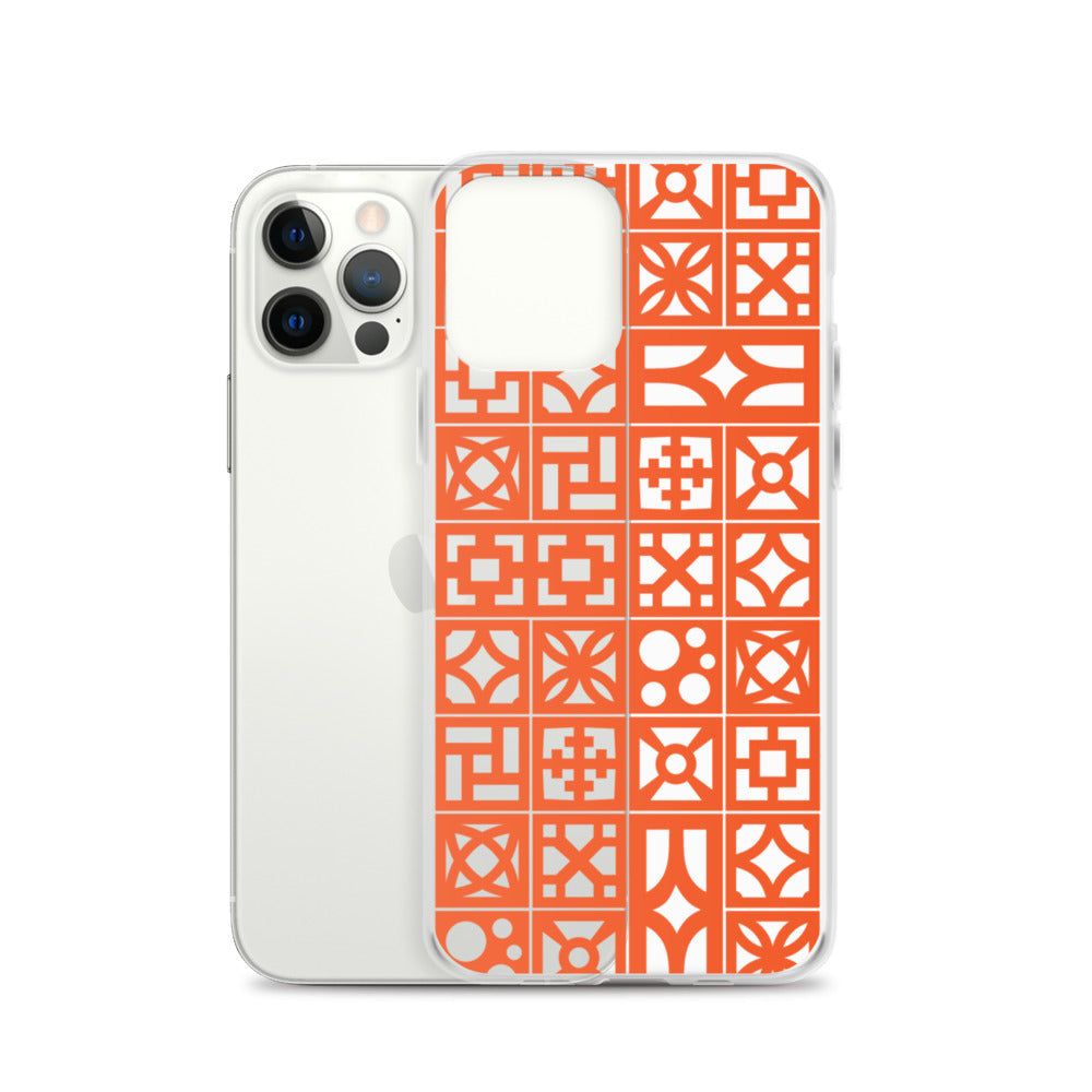 iPhone Orange Breeze Blocks "Pattern" Case