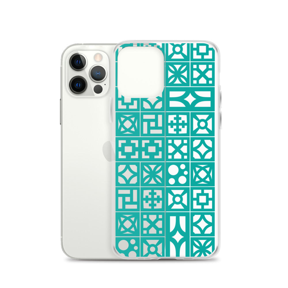 iPhone Aqua Breeze Blocks "Pattern" Case