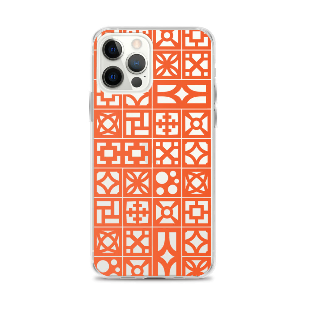 iPhone Orange Breeze Blocks "Pattern" Case