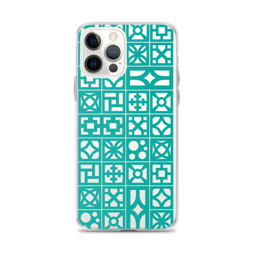 iPhone Aqua Breeze Blocks "Pattern" Case